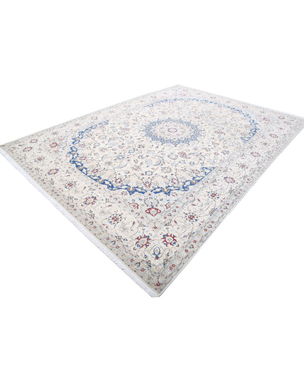 Nain 8' 8" X 11' 10" Hand Knotted Wool Rug 8' 8" X 11' 10" (264 X 361) / Ivory / Wool