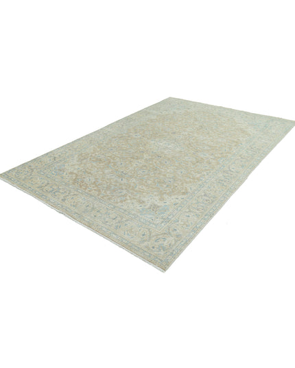 Nain 6' 7" X 10' 1" Hand Knotted Wool Rug 6' 7" X 10' 1" (201 X 307) / Taupe / Wool