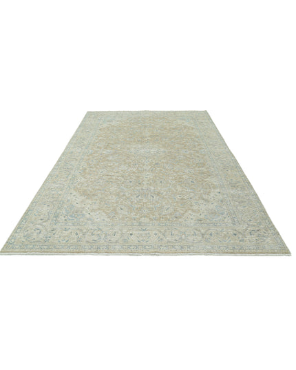 Nain 6' 7" X 10' 1" Hand Knotted Wool Rug 6' 7" X 10' 1" (201 X 307) / Taupe / Wool