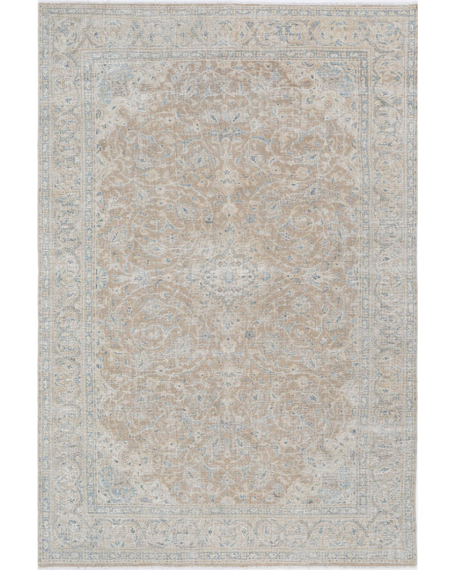 Nain 6' 7" X 10' 1" Hand Knotted Wool Rug 6' 7" X 10' 1" (201 X 307) / Taupe / Wool