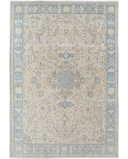 Nain 7' 8" X 11' 2" Hand Knotted Wool Rug 7' 8" X 11' 2" (234 X 340) / Taupe / Wool