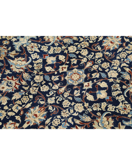 NAin 5' 9" X 9' 1" Hand Knotted Wool & Silk Rug 5' 9" X 9' 1" (175 X 277) / Blue / Wool & Silk