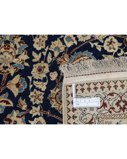 NAin 5' 9" X 9' 1" Hand Knotted Wool & Silk Rug 5' 9" X 9' 1" (175 X 277) / Blue / Wool & Silk