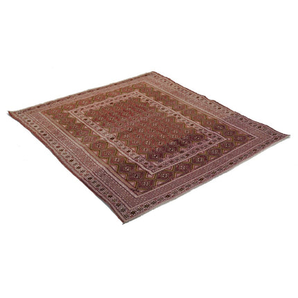 Nakhunak Kilim 4' 4" X 4' 7" Wool Hand-Woven Kilim 4' 4" X 4' 7" (132 X 140) / Multi / Multi