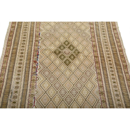 Nakhunak Kilim 4' 2" X 6' 3" Wool Hand-Woven Kilim 4' 2" X 6' 3" (127 X 191) / Multi / Multi