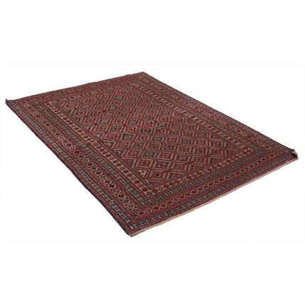 Nakhunak Kilim 4' 10" X 6' 3" Wool Hand-Woven Kilim 4' 10" X 6' 3" (147 X 191) / Multi / Multi