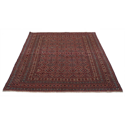 Nakhunak Kilim 4' 10" X 6' 3" Wool Hand-Woven Kilim 4' 10" X 6' 3" (147 X 191) / Multi / Multi