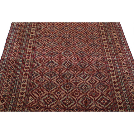 Nakhunak Kilim 4' 10" X 6' 3" Wool Hand-Woven Kilim 4' 10" X 6' 3" (147 X 191) / Multi / Multi