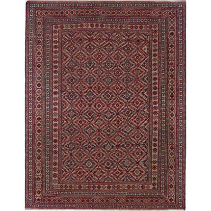 Nakhunak Kilim Hand-Woven Wool Kilim IVA0024186 - Natalia Rugs