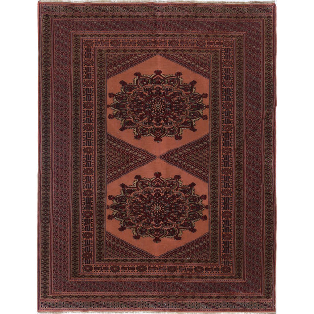 Nakhunak Kilim Hand-Woven Wool Kilim IVA0024192 - Natalia Rugs