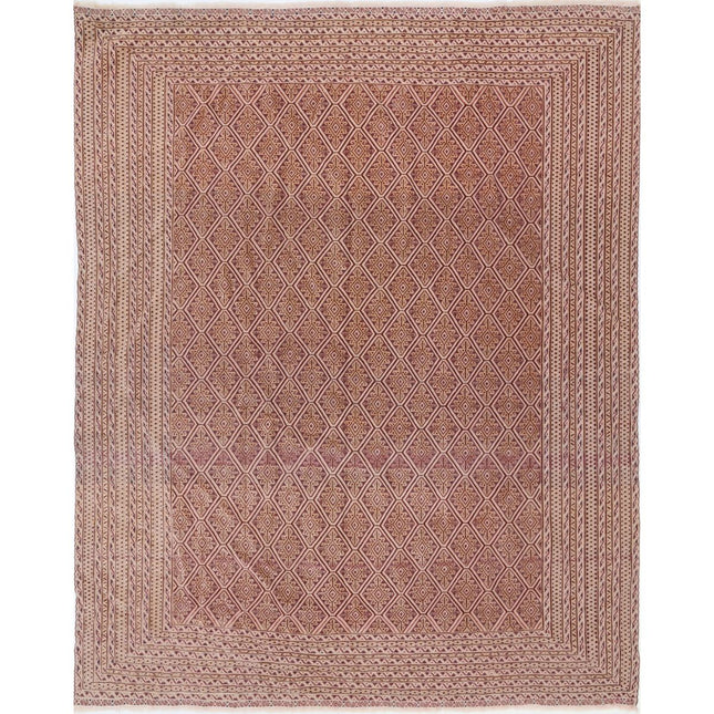 Nakhunak Kilim Hand-Woven Wool Kilim IVA0024198 - Natalia Rugs