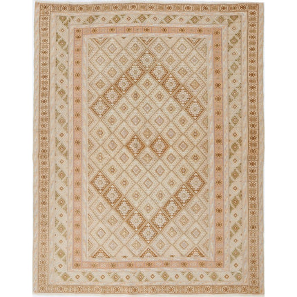 Nakhunak Kilim Hand-Woven Wool Kilim IVA0024205 - Natalia Rugs