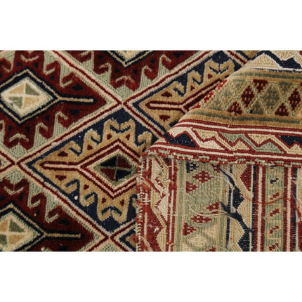 Nakhunak Kilim 4' 8" X 5' 11" Wool Hand-Woven Kilim 4' 8" X 5' 11" (142 X 180) / Multi / Multi