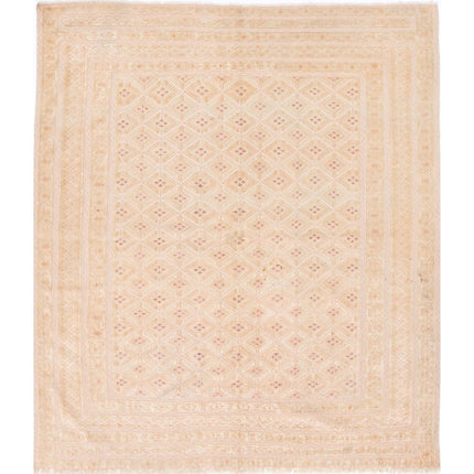 Nakhunak Kilim Hand-Woven Wool Kilim IVA0032370 - Natalia Rugs