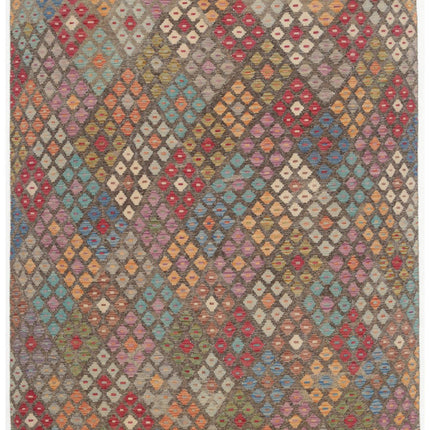 Natural Kilim 6' 6" X 7' 10" Hand Woven Wool Kilim 6' 6" X 7' 10" (198 X 239) / Multi / Wool