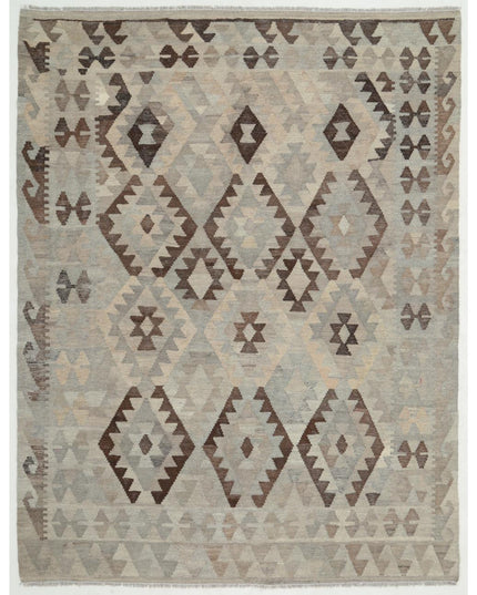 Natural Kilim 5' 10" X 7' 6" Hand Woven Wool Kilim 5' 10" X 7' 6" (178 X 229) / Grey / Wool