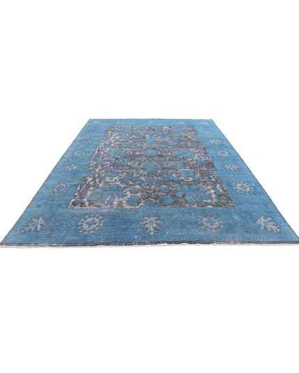 Onyx 8' 9" X 11' 7" Hand Knotted Wool Rug 8' 9" X 11' 7" (267 X 353) / Blue / Wool