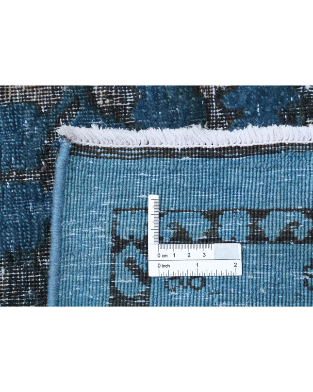 Onyx 7' 10" X 9' 3" Hand Knotted Wool Rug 7' 10" X 9' 3" (239 X 282) / Blue / Wool