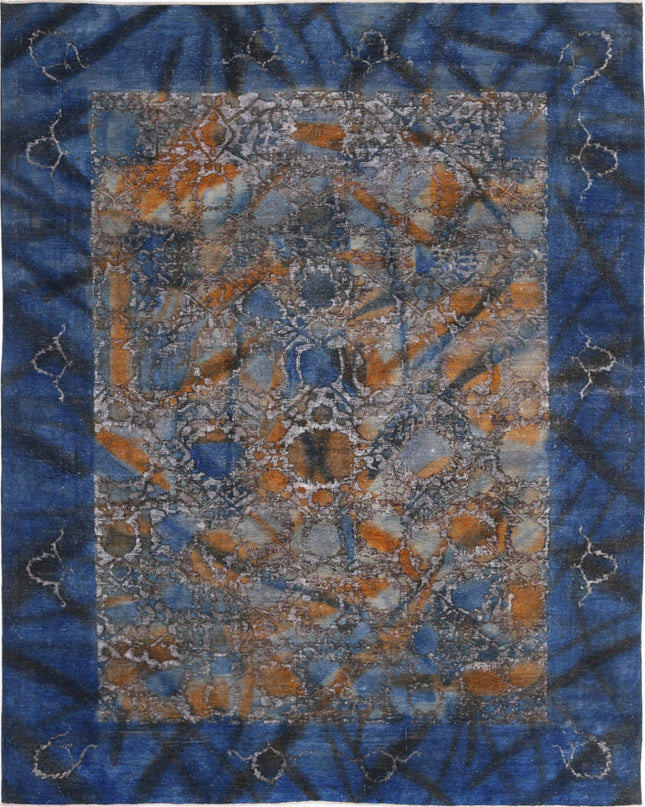 Onyx 9' 9" X 12' 5" Hand Knotted Wool Rug 9' 9" X 12' 5" (297 X 379) / Blue / Wool