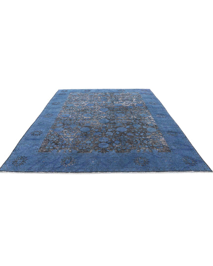 Onyx 9' 1" X 11' 7" Hand Knotted Wool Rug 9' 1" X 11' 7" (277 X 353) / Blue / Wool