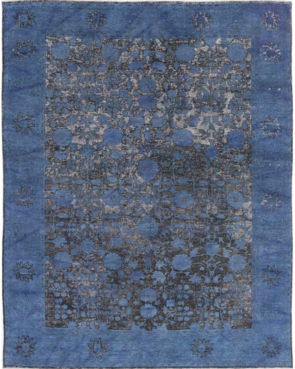 Onyx 9' 1" X 11' 7" Hand Knotted Wool Rug 9' 1" X 11' 7" (277 X 353) / Blue / Wool