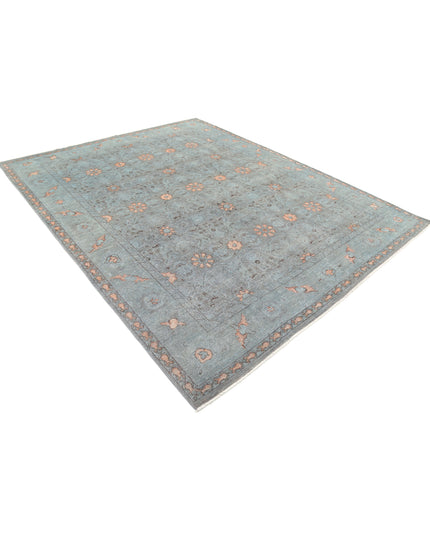 Onyx 7' 11" X 10' 1" Hand Knotted Wool Rug 7' 11" X 10' 1" (241 X 307) / Blue / Wool