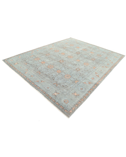 Onyx 7' 11" X 10' 1" Hand Knotted Wool Rug 7' 11" X 10' 1" (241 X 307) / Blue / Wool