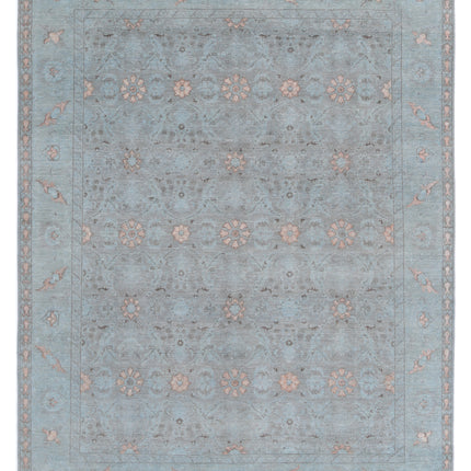 Onyx 7' 11" X 10' 1" Hand Knotted Wool Rug 7' 11" X 10' 1" (241 X 307) / Blue / Wool