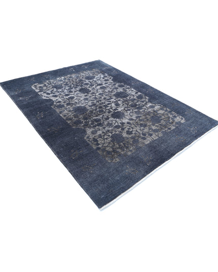 Onyx 5' 11" X 7' 10" Hand Knotted Wool Rug 5' 11" X 7' 10" (180 X 239) / Grey / Wool
