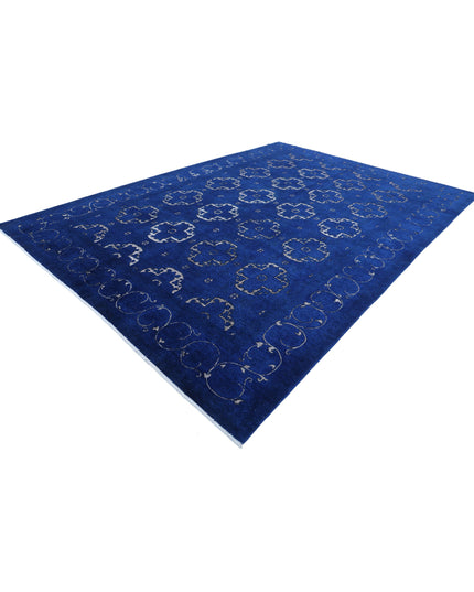 Onyx 9' 8" X 13' 9" Hand Knotted Wool Rug 9' 8" X 13' 9" (295 X 419) / Blue / Wool