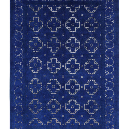 Onyx 9' 8" X 13' 9" Hand Knotted Wool Rug 9' 8" X 13' 9" (295 X 419) / Blue / Wool