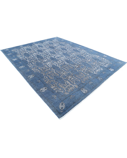 Onyx 8' 10" X 11' 4" Hand Knotted Wool Rug 8' 10" X 11' 4" (269 X 345) / Blue / Wool