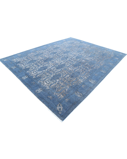 Onyx 8' 10" X 11' 4" Hand Knotted Wool Rug 8' 10" X 11' 4" (269 X 345) / Blue / Wool
