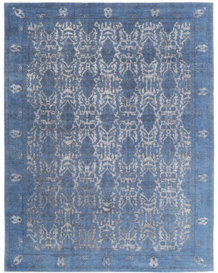 Onyx 8' 10" X 11' 4" Hand Knotted Wool Rug 8' 10" X 11' 4" (269 X 345) / Blue / Wool