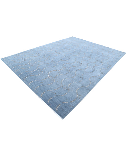 Onyx 8' 7" X 11' 9" Hand Knotted Wool Rug 8' 7" X 11' 9" (262 X 358) / Grey / Wool