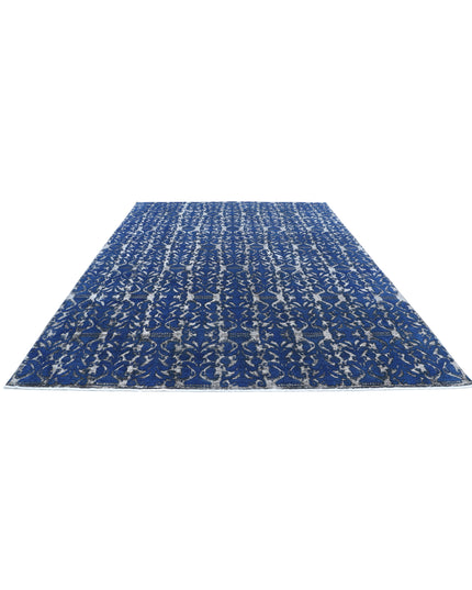 Onyx 8' 6" X 11' 8" Hand Knotted Wool Rug 8' 6" X 11' 8" (259 X 356) / Blue / Wool