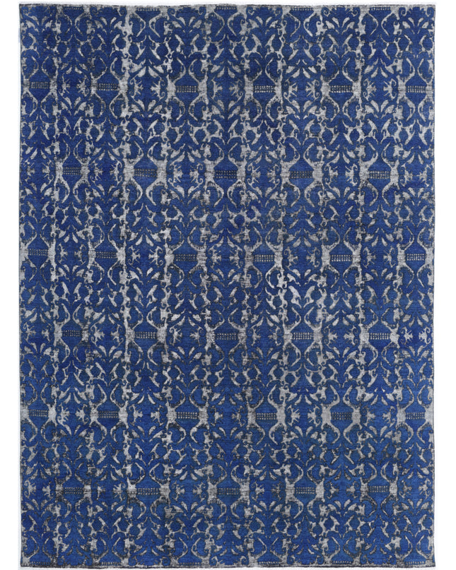 Onyx 8' 6" X 11' 8" Hand Knotted Wool Rug 8' 6" X 11' 8" (259 X 356) / Blue / Wool