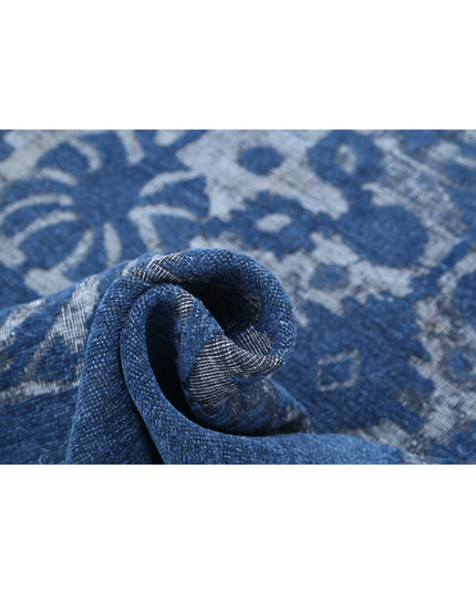 Onyx 5' 9" X 9' 5" Hand Knotted Wool Rug 5' 9" X 9' 5" (175 X 287) / Blue / Wool