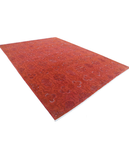 Onyx 9' 8" X 13' 5" Hand Knotted Wool Rug 9' 8" X 13' 5" (295 X 409) / Red / Wool