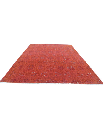 Onyx 9' 8" X 13' 5" Hand Knotted Wool Rug 9' 8" X 13' 5" (295 X 409) / Red / Wool