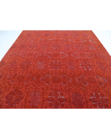 Onyx 9' 8" X 13' 5" Hand Knotted Wool Rug 9' 8" X 13' 5" (295 X 409) / Red / Wool