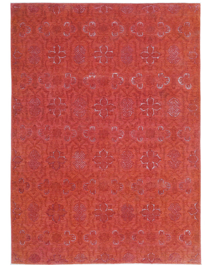 Onyx 9' 8" X 13' 5" Hand Knotted Wool Rug 9' 8" X 13' 5" (295 X 409) / Red / Wool