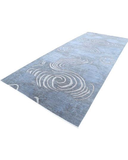 Onyx 6' 2" X 14' 6" Hand Knotted Wool Rug 6' 2" X 14' 6" (188 X 442) / Grey / Wool