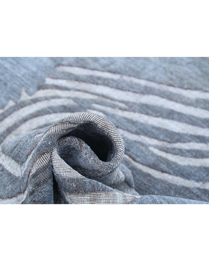 Onyx 6' 2" X 14' 6" Hand Knotted Wool Rug 6' 2" X 14' 6" (188 X 442) / Grey / Wool