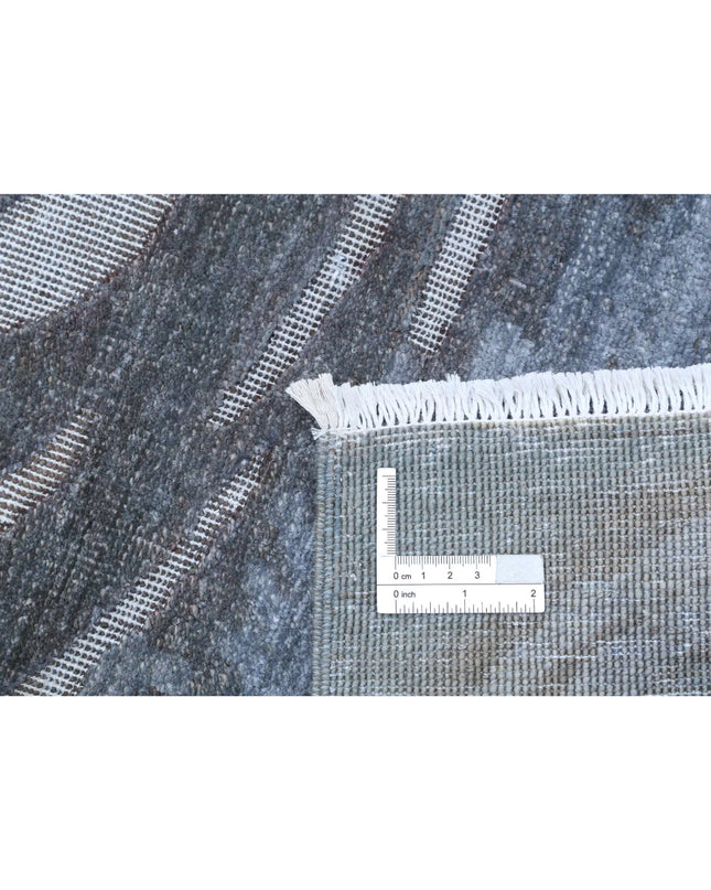 Onyx 6' 2" X 14' 6" Hand Knotted Wool Rug 6' 2" X 14' 6" (188 X 442) / Grey / Wool