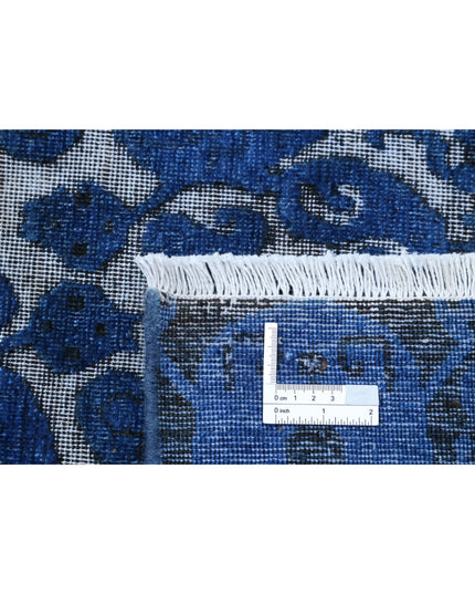 Onyx 8' 7" X 11' 6" Hand Knotted Wool Rug 8' 7" X 11' 6" (262 X 351) / Blue / Wool