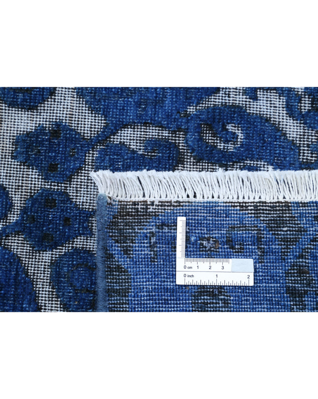 Onyx 8' 7" X 11' 6" Hand Knotted Wool Rug 8' 7" X 11' 6" (262 X 351) / Blue / Wool