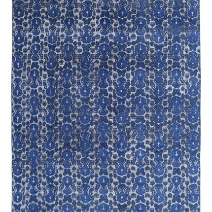 Onyx 8' 7" X 11' 6" Hand Knotted Wool Rug 8' 7" X 11' 6" (262 X 351) / Blue / Wool
