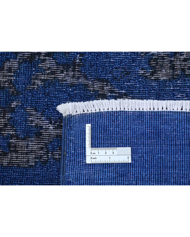 Onyx 3' 10" X 12' 7" Hand Knotted Wool Rug 3' 10" X 12' 7" (117 X 383) / Blue / Wool