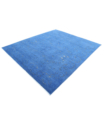 Onyx 8' 0" X 9' 7" Hand Knotted Wool Rug 8' 0" X 9' 7" (244 X 292) / Blue / Wool